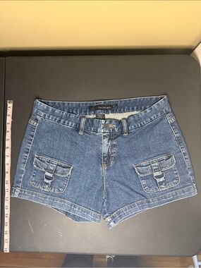 Calvin Klein Jeans Blue Denim Cargo Shorts 4” inseam